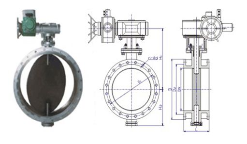 通风蝶阀结构图